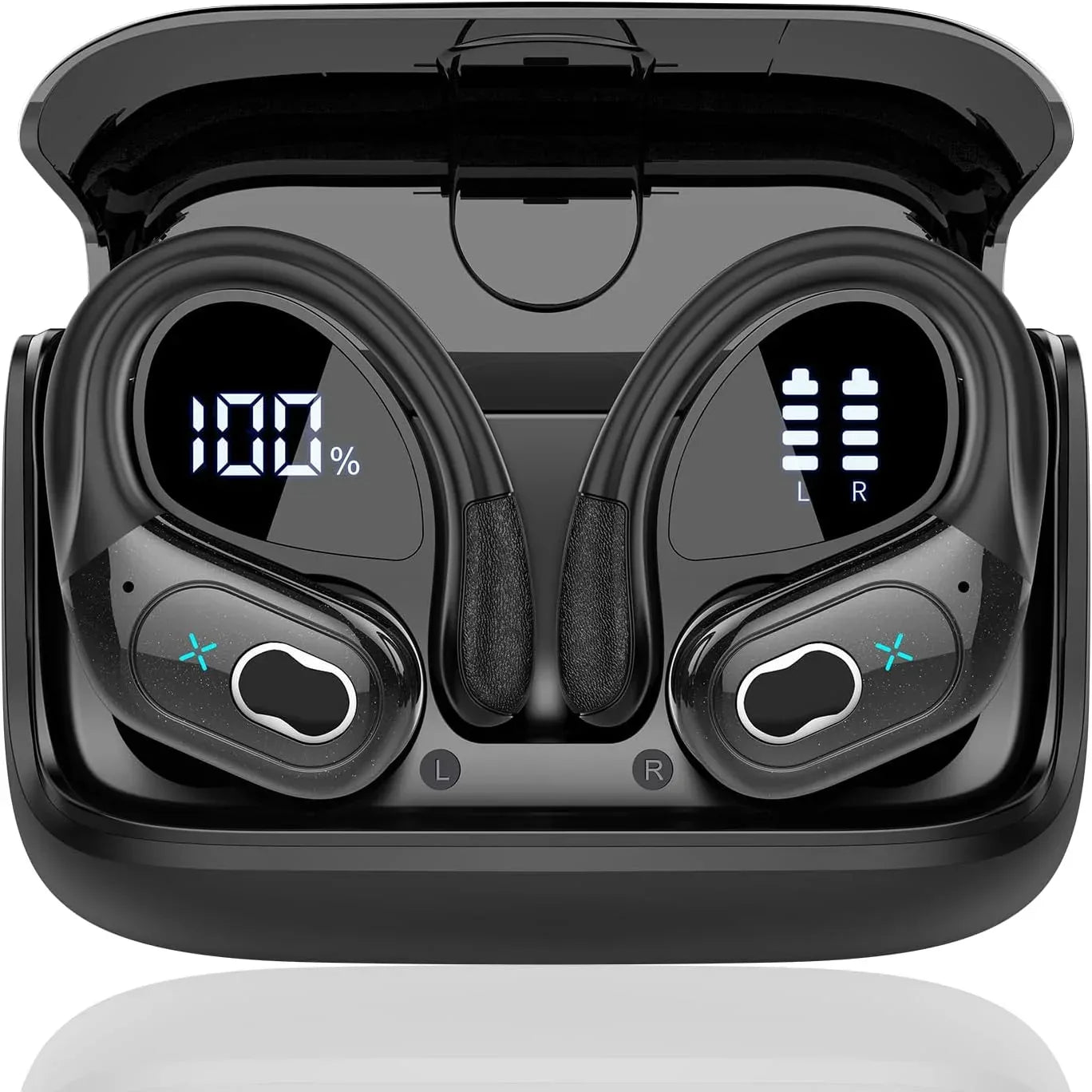 TWS Sports Earbuds Bluetooth 5.4 HIFI Bass Wireless Headphones LED Touch Hands-free Earphone Noise Cancelling Waterproof Headset - Luvia