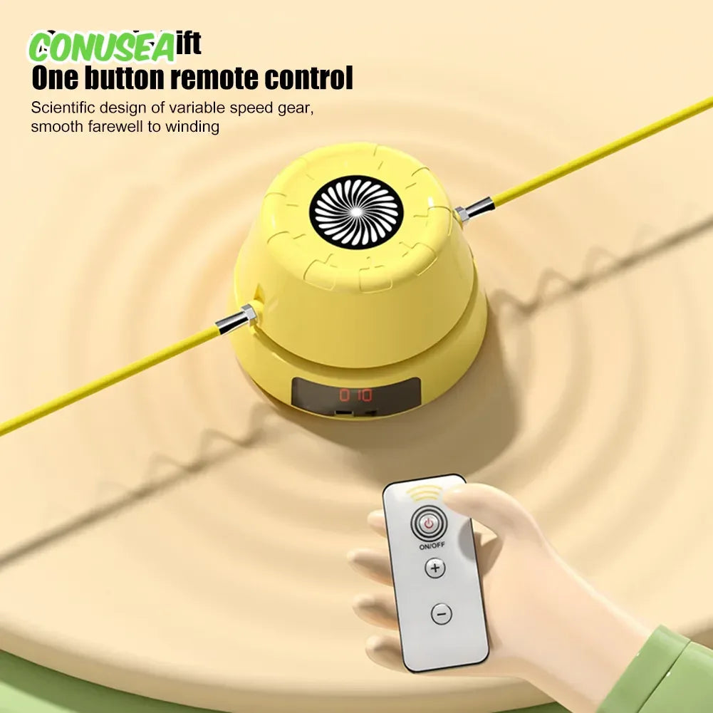 Electric Counting Rope Skipping Machine Automatic Remote Control Jump Rope Digital Counter Indoor Outdoor exercise Toys Games - Luvia