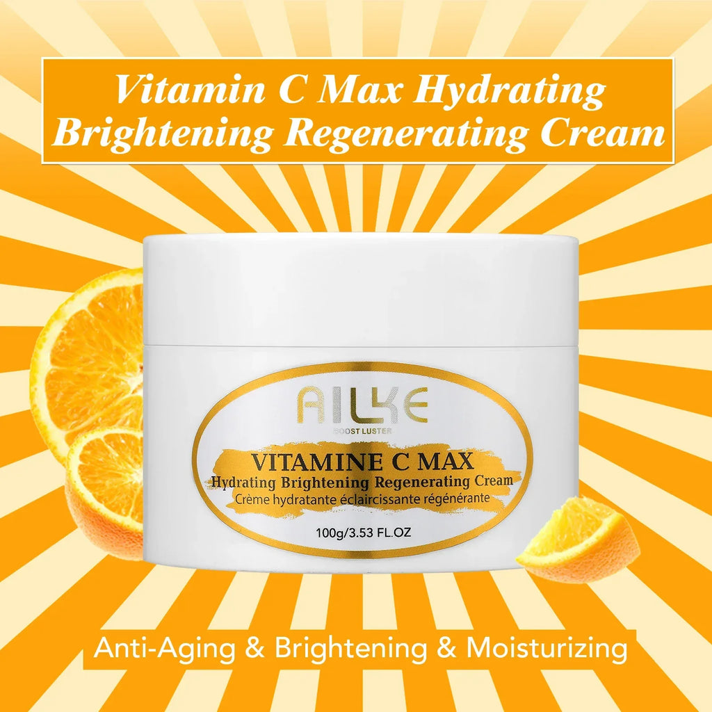 AILKE Vitamin C Skin Care Kit, With Lightening Body Lotion, Even Skin Tone Cream, Whitening Serum, Brightening Soap - Luvia