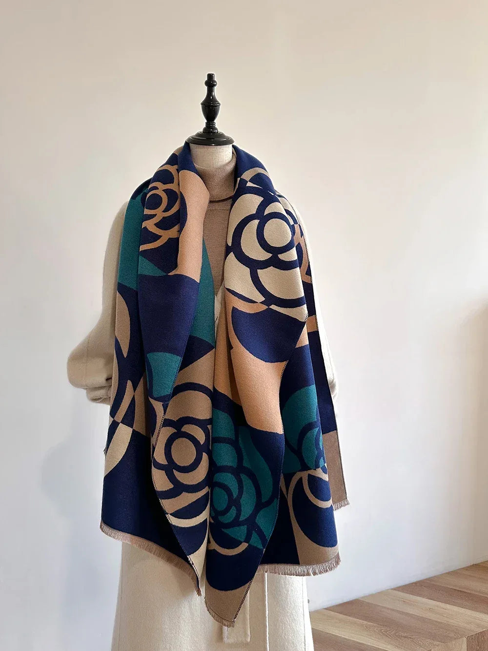 Cashmere Scarf for Women Thick Warm Winter Blanket Brand Female Luxury Quality Shawl Wrap Bufanda 2024 Poncho Echarpe Pashmina - Luvia