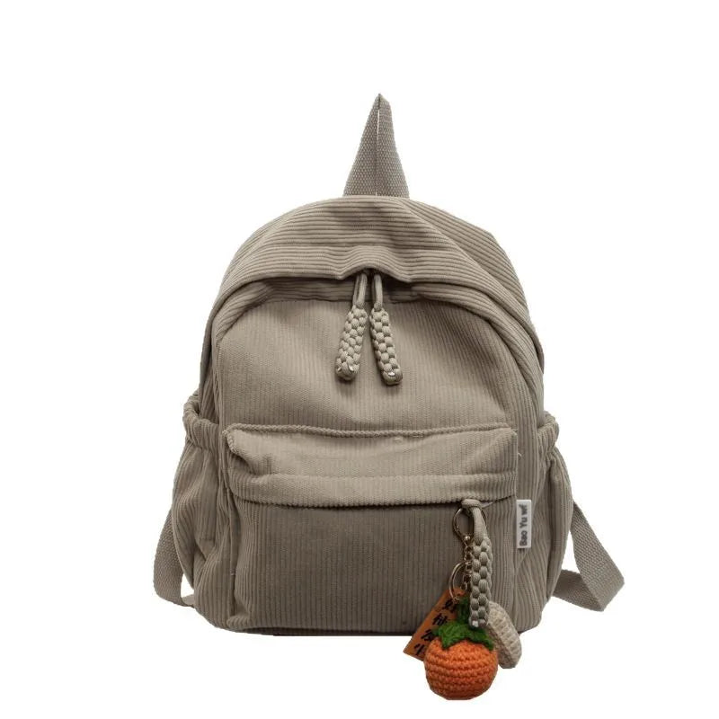 Shoulder Bag for Women Backpack Fashion Corduroy Student Backpack Travel Backpack Cute Backpacks Back To School Bags Mochila Sac
