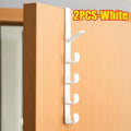 1pcs Bedroom Door Hanger Clothes Hanging Rack Over The Door Plastic Home Storage Organization Hooks, Purse Holder for Bags Rails