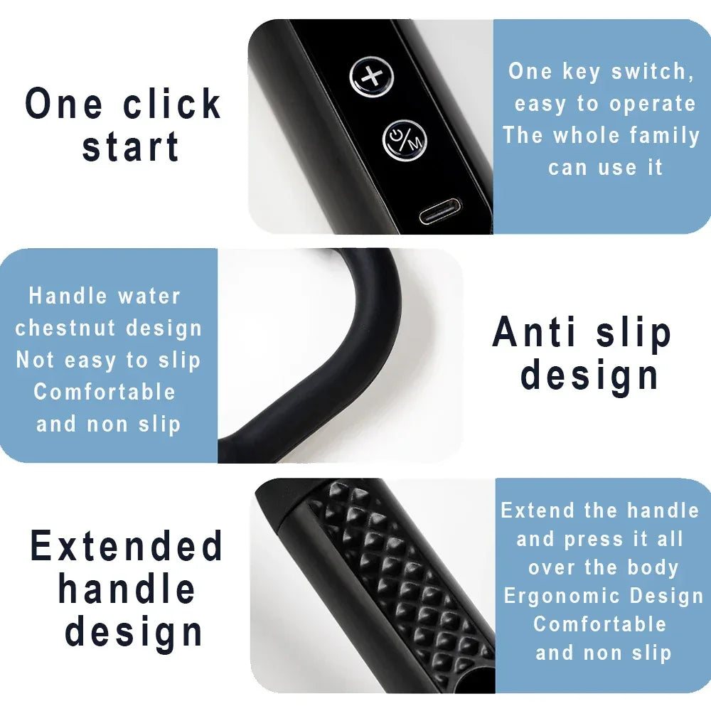 2025 Smart Fascia Gun Electric Massager Massage Hammer Electric Fascia Gun Home Handheld Hammer Back Artifact Christmas Gift - Luvia