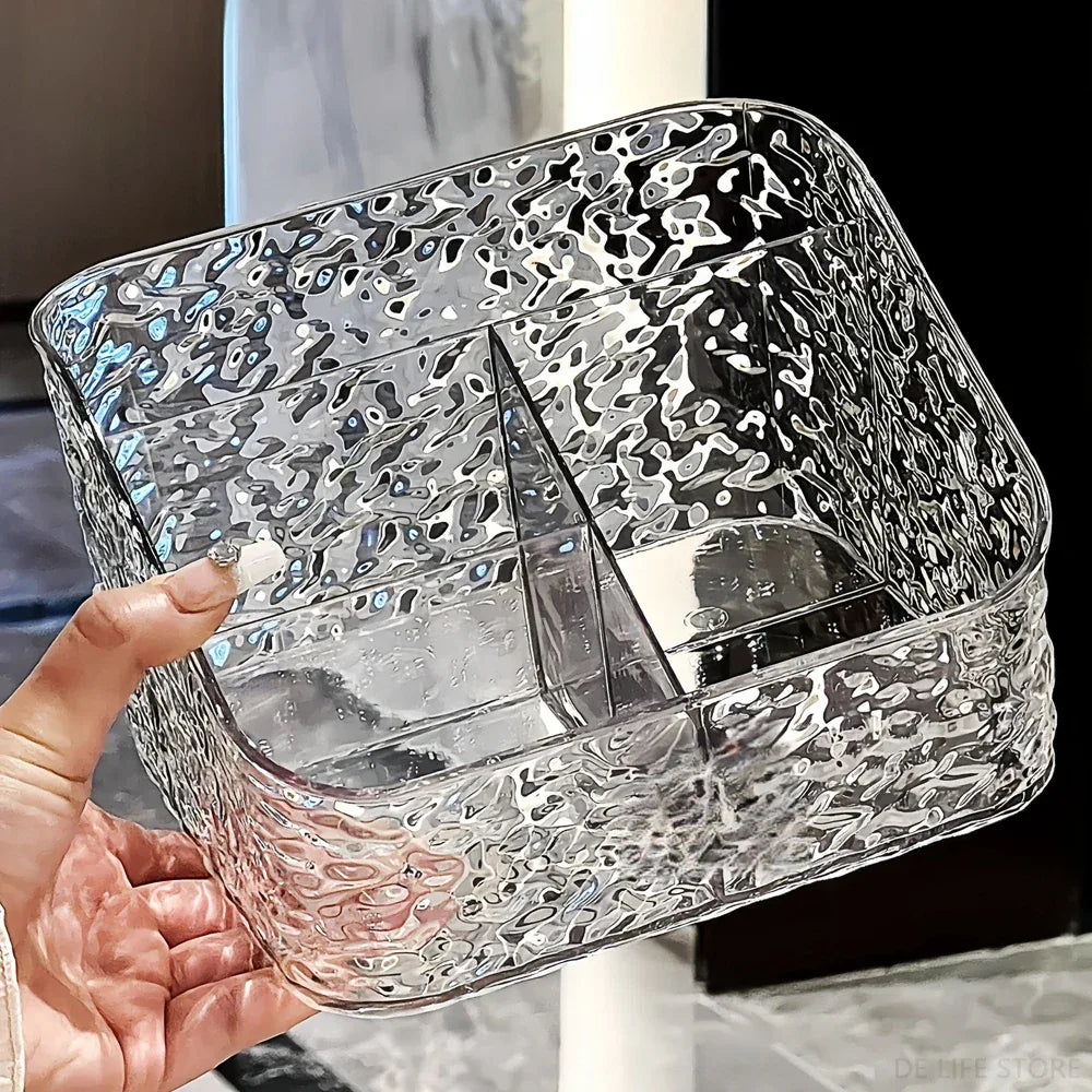 Cosmetic Organizer For Vanity Makeup Organizer Clear Acrylic Cosmetic Storage Box Perfume Holder Skincare Organiser For Lipstick - Luvia