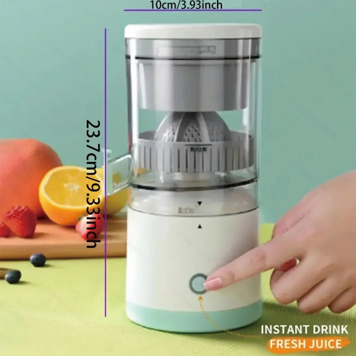 Noreter New Portable Home Juicer Fruit Juice Extractor, USB RechargeableElectric Squeeze, High Juice Output for Orange,
