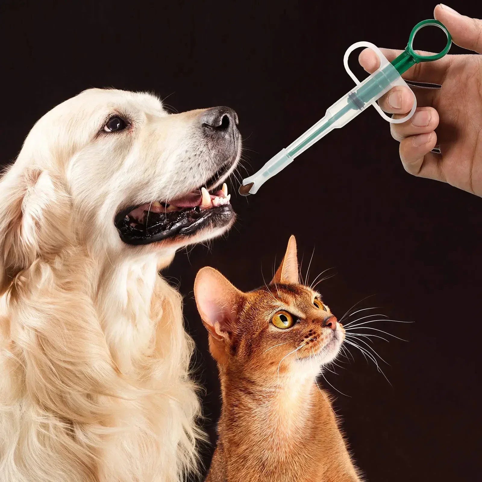 Pet Medication Dispenser, Pressing Feeding Stick for Cats and Dogs, Eating Pills, Pills, Medication Artifacts, Pet Sickness Care - Luvia