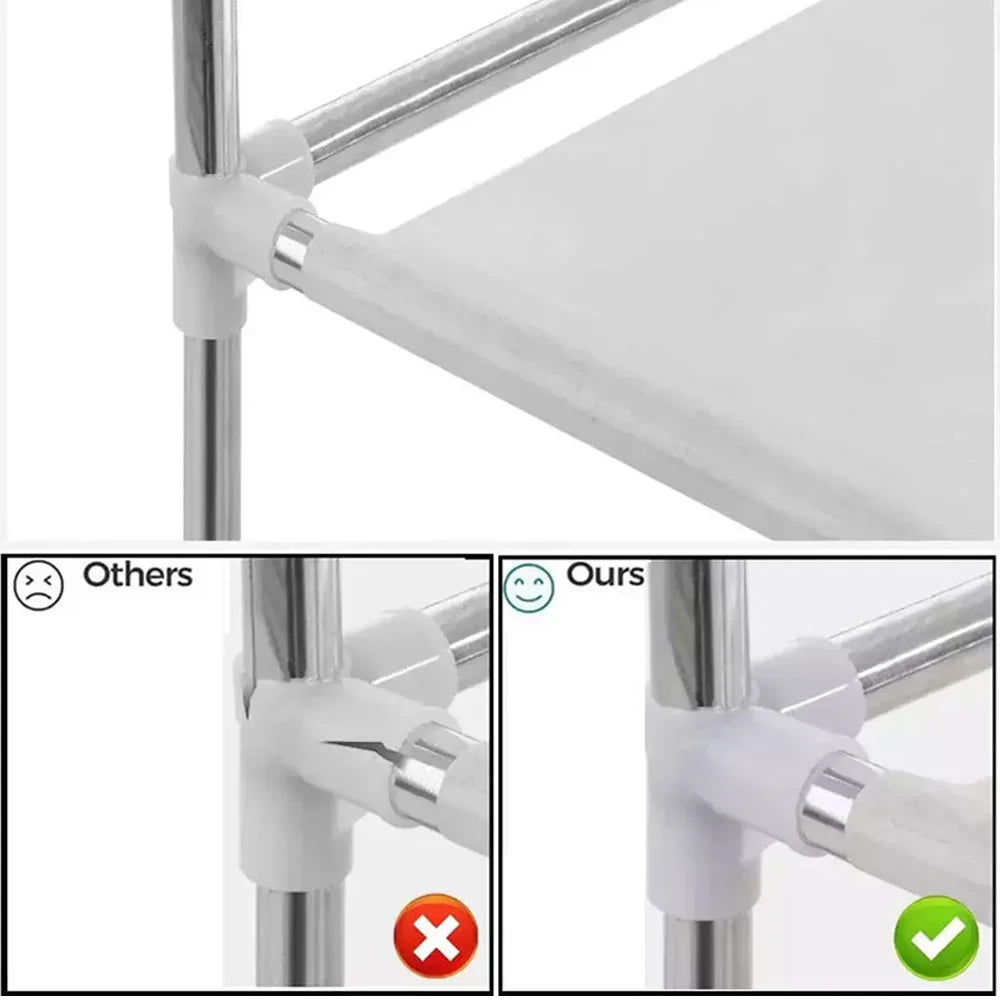 Portable Wardrobe Clothes Organizer Non-Woven Fabric Wardrobe Storage Cupboard for Bedroom 128*45*170cm Storage Shelves