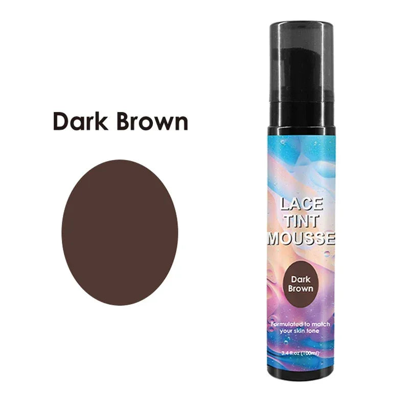 Nunify Lace Tint Spray For Wigs Waterproof Wig Tint Mousse For Natural Wig 100Ml Tinted Lace Spray 1Pcs Wig Installation Tools - Luvia
