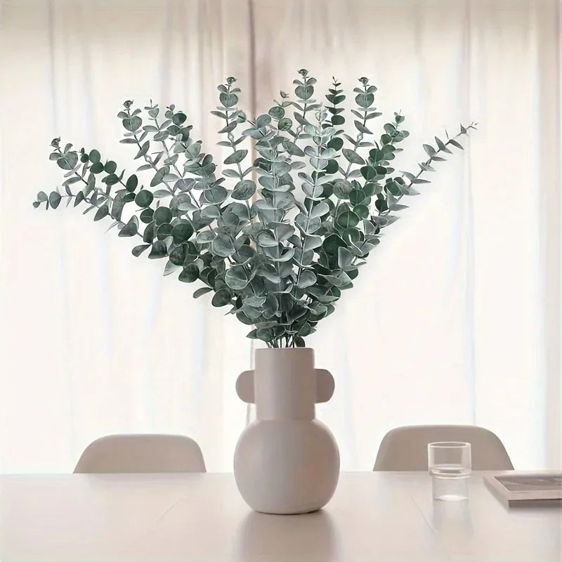 70 Realistic Artificial Eucalyptus Stems Suitable For Wedding Decoration Office Decoration, Party And Festival Celebration - Luvia