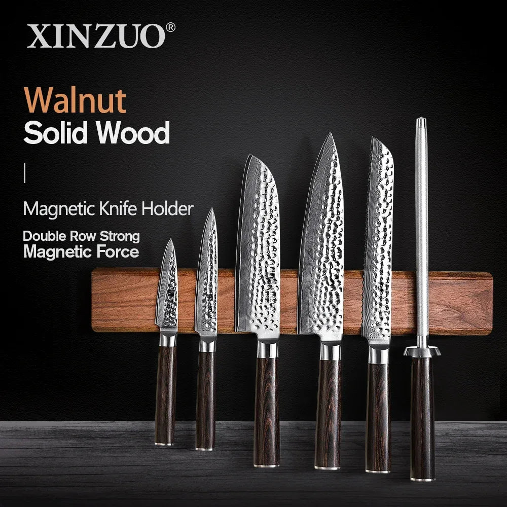 XINZUO Magnetic Knife Strip Holder for Kitchen Knife Stand Bar Strip Wall Mount Magnetic Knives Storage Rack Cooking Accessories - Luvia