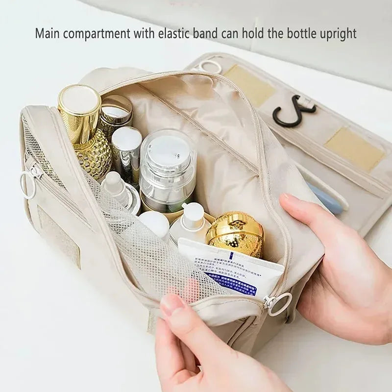 High Quality Travel Makeup Bag Waterproof Toiletries Organizer Women Neceser Bathroom Hook Wash Pouch Hook Makeup Storage Bag - Luvia