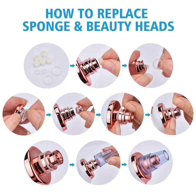 Electric Black Head Removal Face Vacuum Blackhead Instrument Blackhead Remover Vacuum Pore Cleaner - Luvia