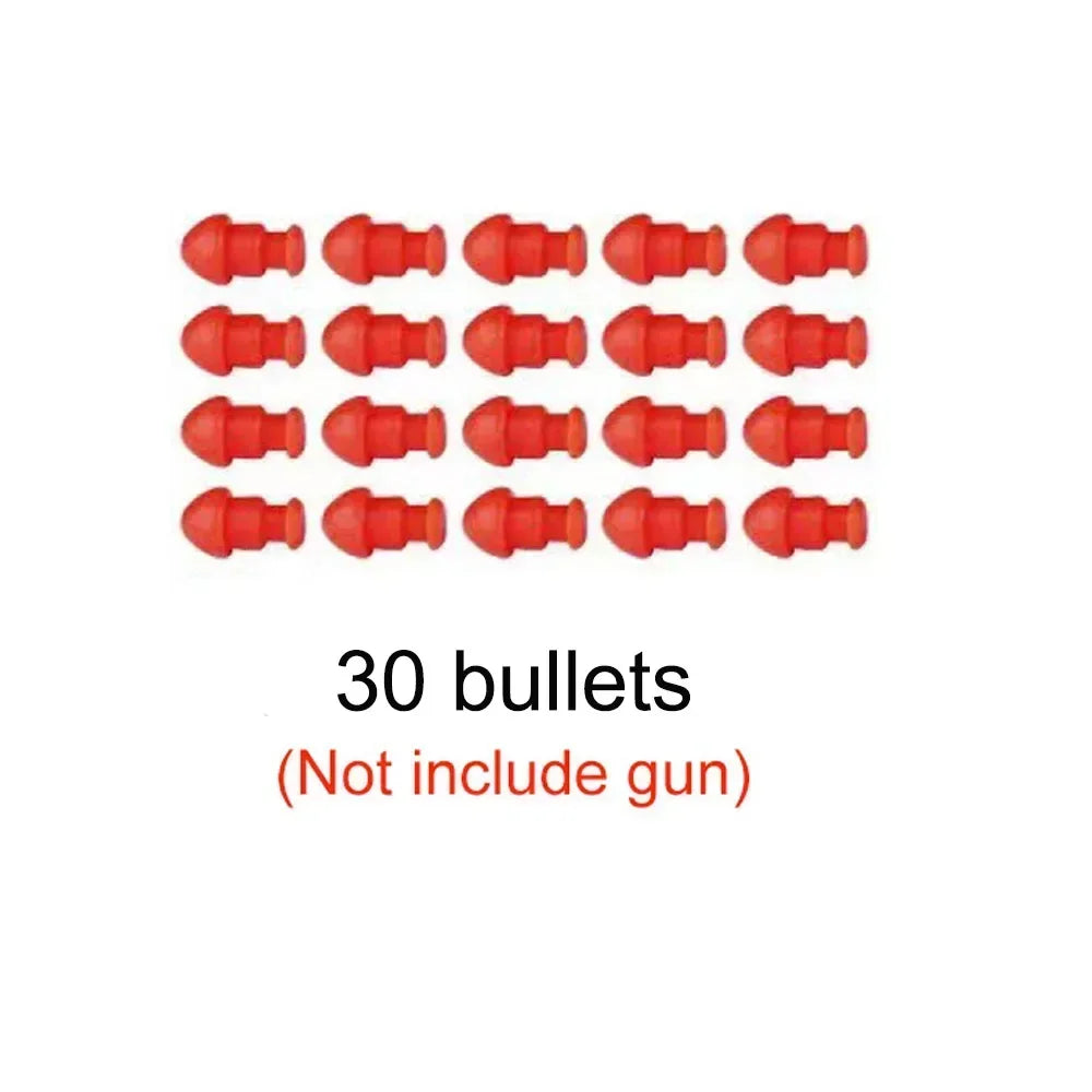 Building Block Pistol Shell Throwing Continuous Firing Airsoft Blowback Empty Hanging Toy Gun Outdoor CS Weapon for Boys Adult