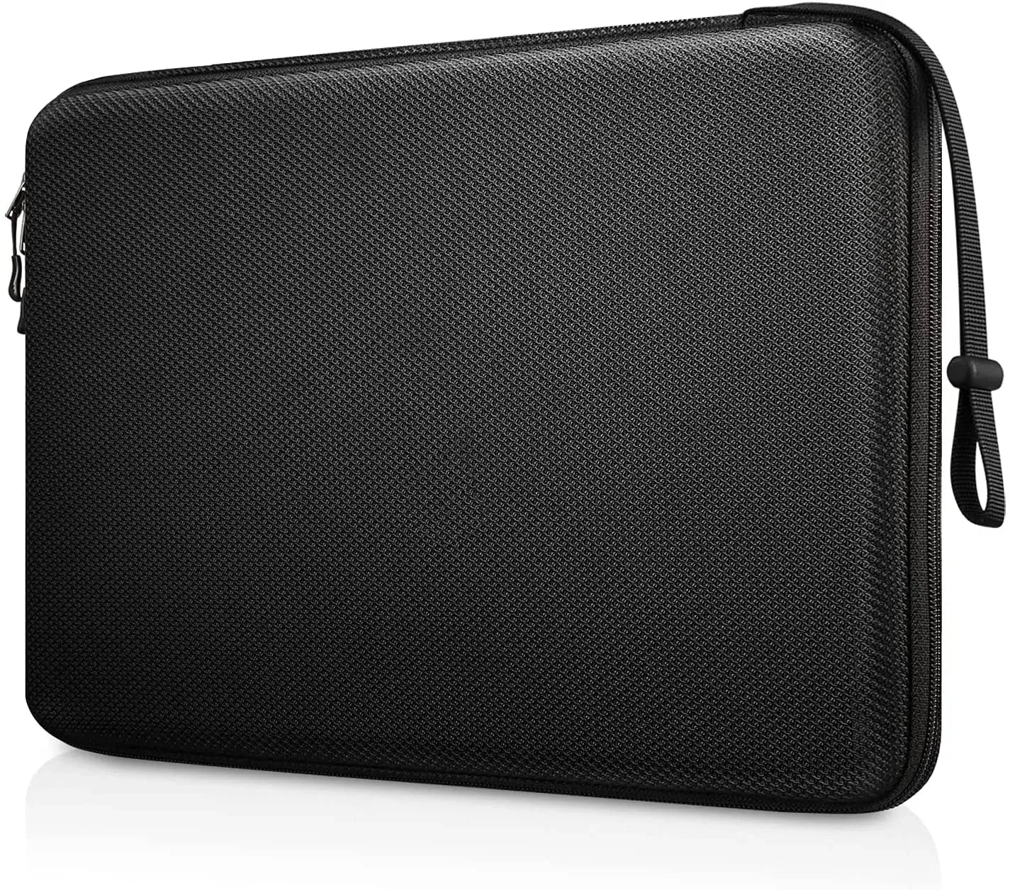 13 14 15.6 inch Laptop Sleeve Bag Shockproof Computer Bag Waterproof EVA Protective Carrying Case Black with Straps - Luvia