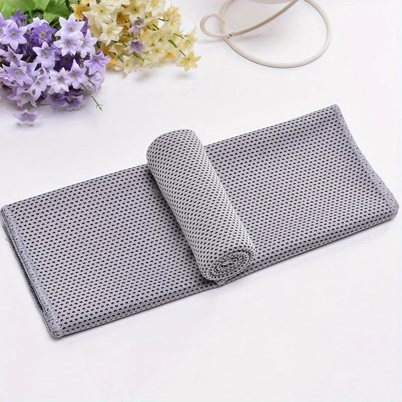 1-10pcs Cooling Towel Instant Relief Microfiber Cool Towels Chilling Neck Wrap Ice Cold Rags Sports Fitness Camping Hiking - Luvia