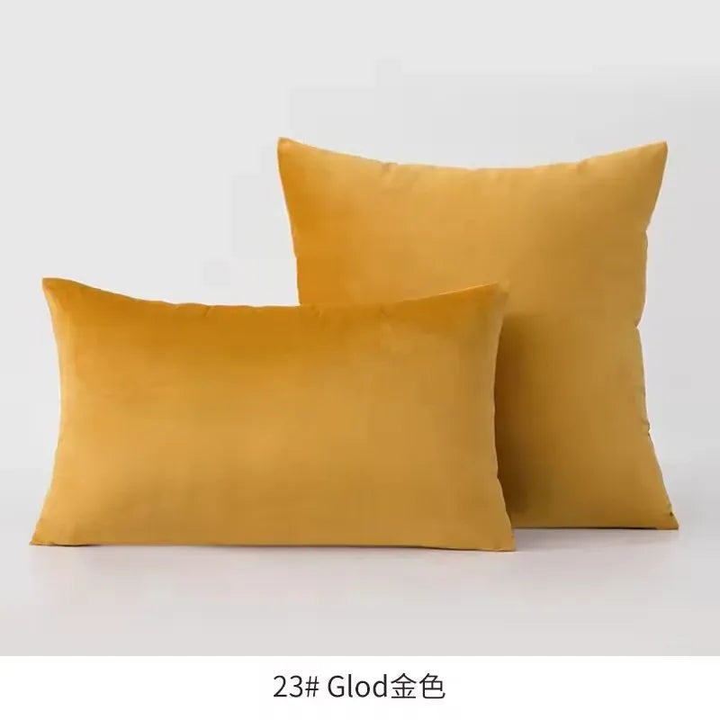 Super Soft Cushion Cover Velvet Pillow Cover For Sofa Living Room Housse De Coussin 30x50cm Decorative Pillows Nordic Decoration - Luvia