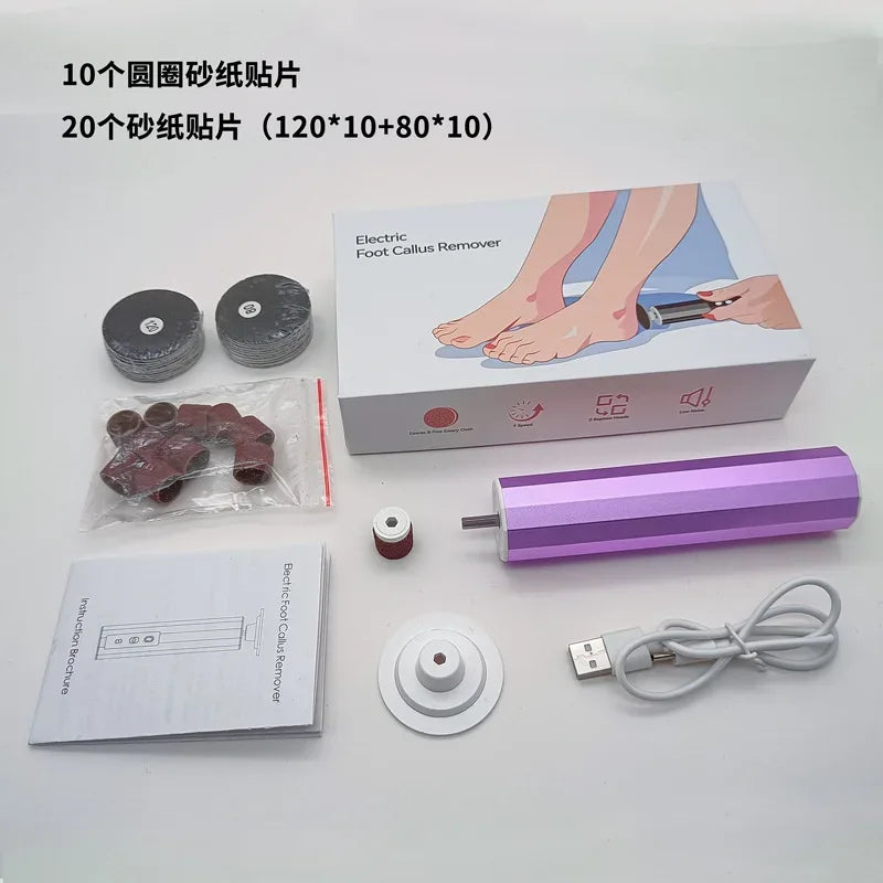 electric foot callus remover electric foot file foot callus remover 	removedor de callos en los pies electric callus remover - Luvia