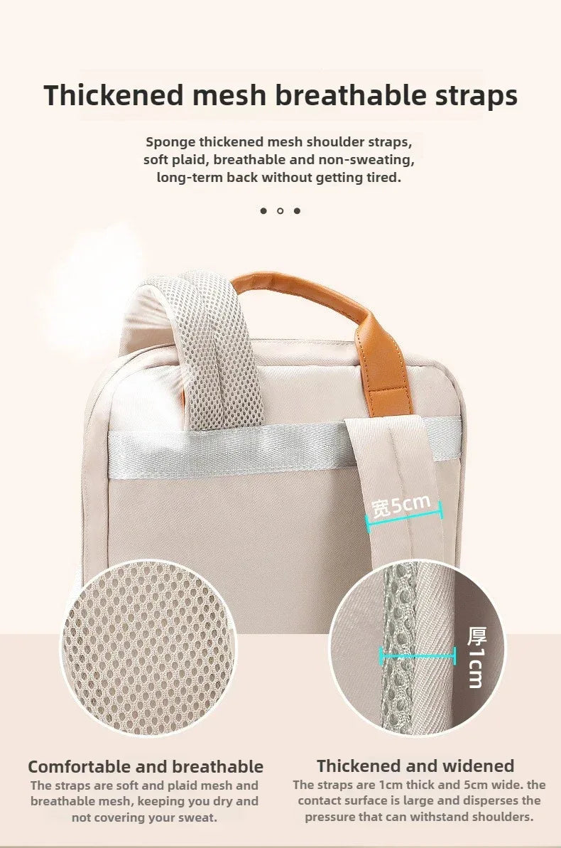 Laptop Bag 14 16 Inch Waterproof Backpack Large Capacity Portable Tablet Sleeve Case Handbag Briefcase Travel Student Women - Luvia