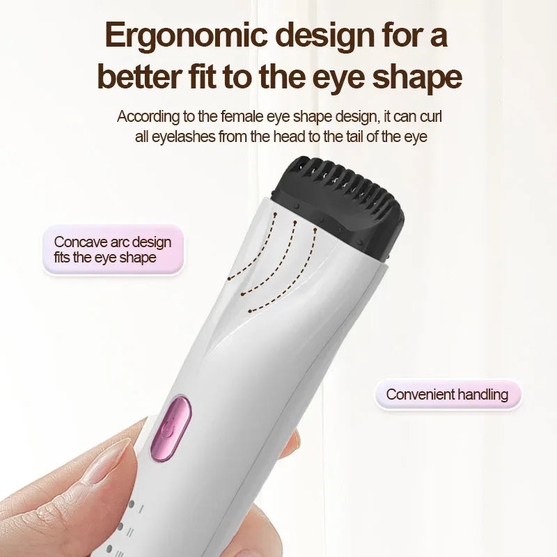 Heated Eyelash Curler Electric 3Modes Eye Lashes Eyelash Grafting Long Lasting Makeup Tools Hot Viewer for hot beulah - Luvia