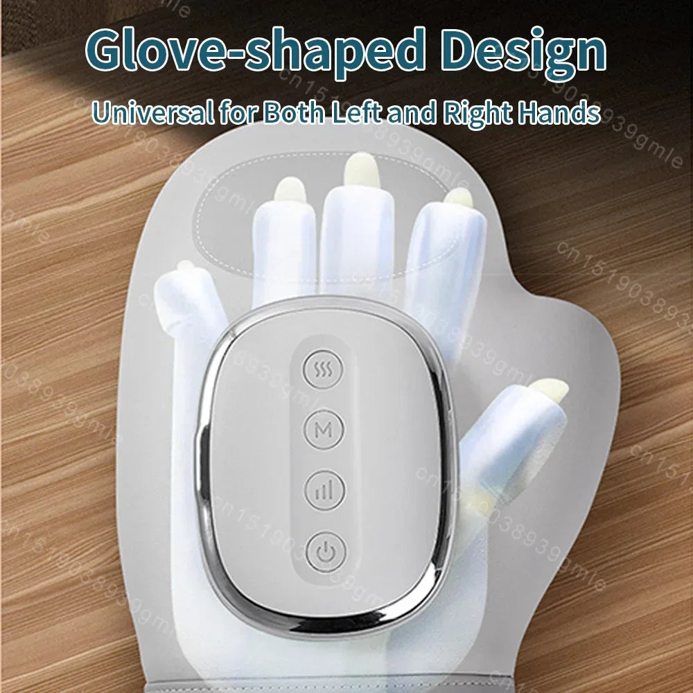 Intelligent Hand Massager with Heat Compression Therapy, Pain Relief Glove, Arthritis & Wrist Carpal Tunnel Neuropathy Circulat - Luvia