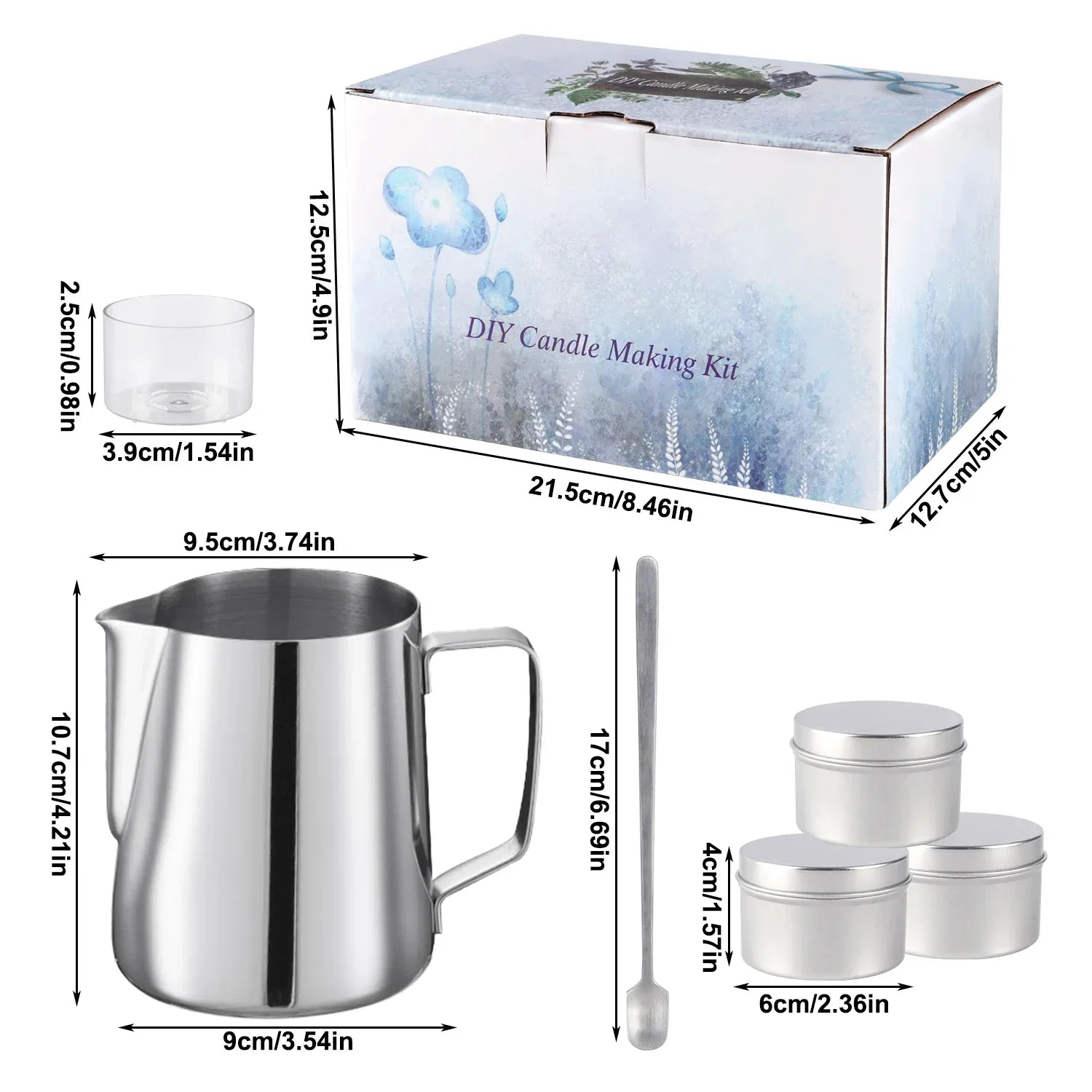 Simple DIY candle-making set, easy to make, with essential oil for aromatherapy, high-quality soy wax, handcrafted - Luvia