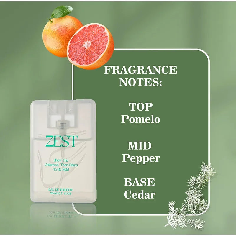 Aquatic Woody Scent Pocket Perfume,Jasmine/Cedar/Musk/Vanilla Floral Fruity Women Fragrance Mist,Portable Travel Men Body Spray - Luvia