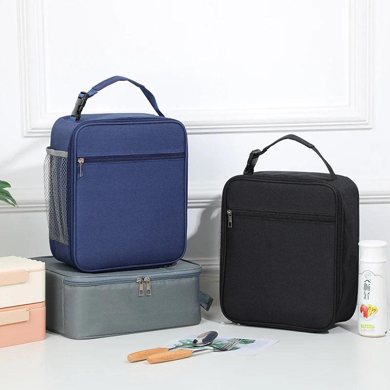Insulated Lunch Bag with Side Mesh Pocket 6.3L Portable Lunch Box Waterresistant Leakproof Cool Bag for Outdoor Beach Bento Pack - Luvia