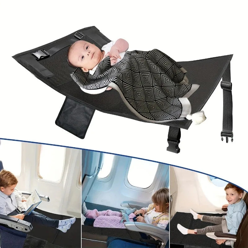 1pcs Portable Kids Airplane Travel Seat Extender Pad Adjustable Flight Bed with Oxford Fabric Seat extension pad