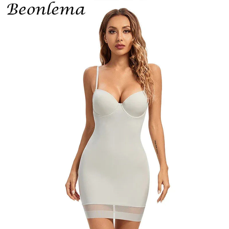 Bodysuit Women Shapewear Body Shaper With Cup Compression Bodies Belly Sheath Waist Trainer Reductive Slimming Underwear - Luvia
