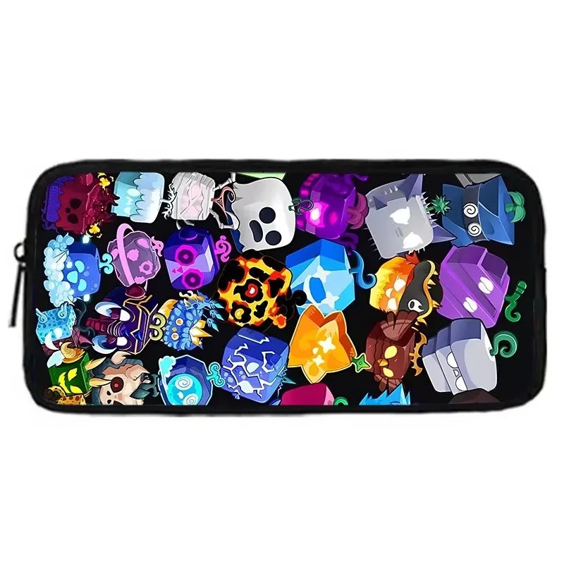 Child School Cartoon Blox Fruits Backpack With Shoulder Bag Pencil Bags School Bags for Boys Girls Best Gift