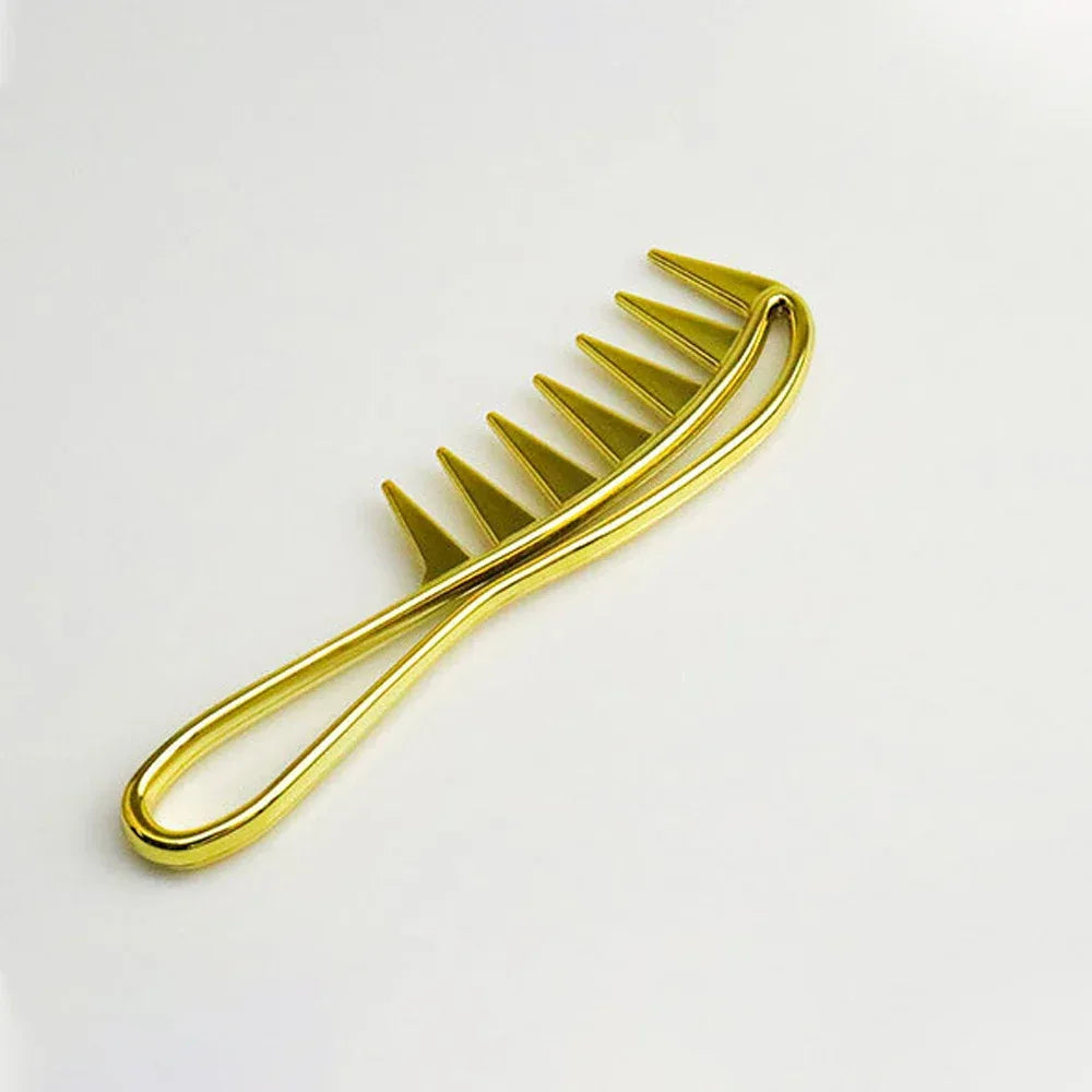 Big Wide Teeth Oil Head Texture Comb Antistatic Hair Styling Zoning Comb Detangling Hair Comb Salon Hairdressing Tool Men Woman - Luvia