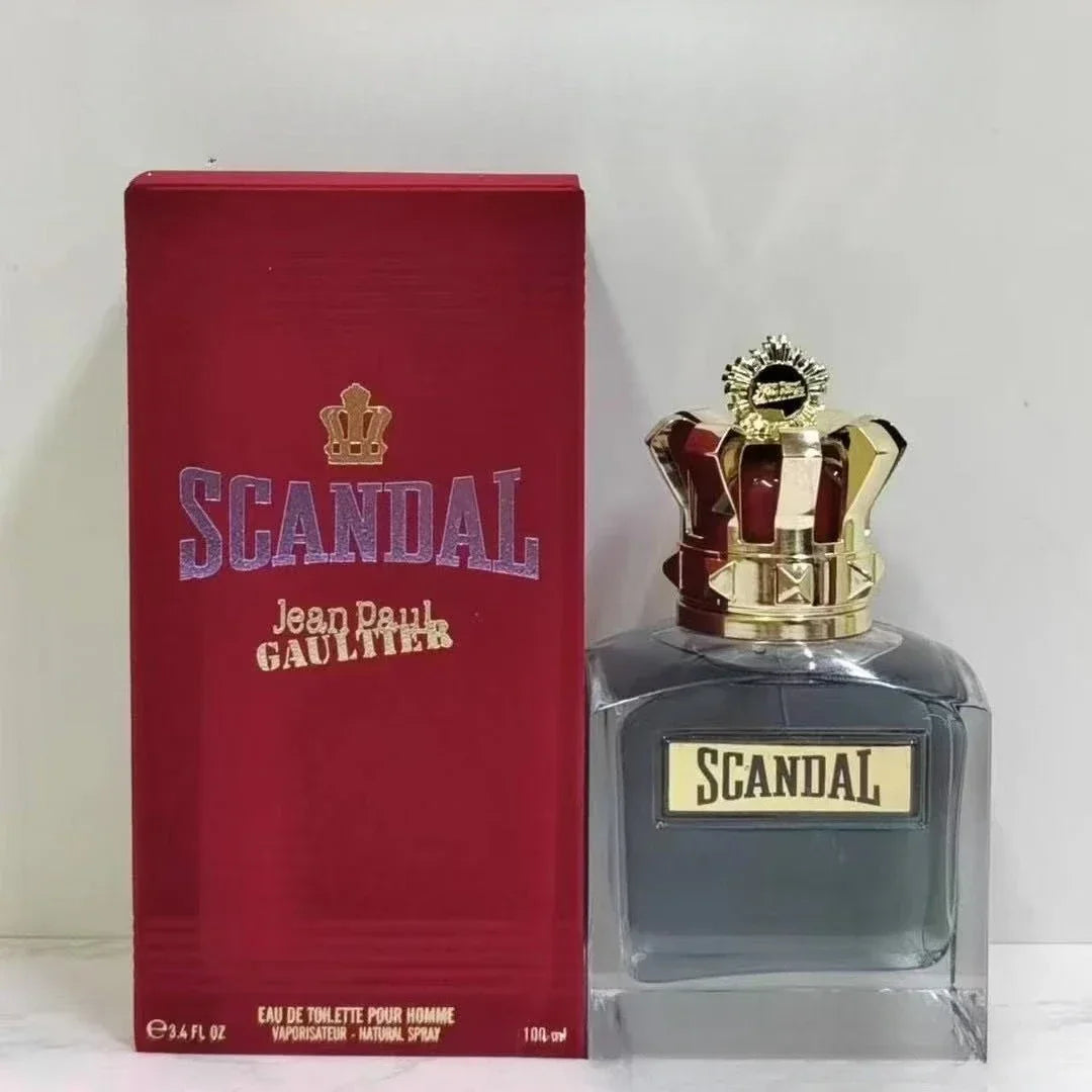 Scandal for Men Eau De Parfum Long Lasting Woody Fragrance Vetiver Leather & Sandalwood Cologne Premium Perfume Gift Set for Him