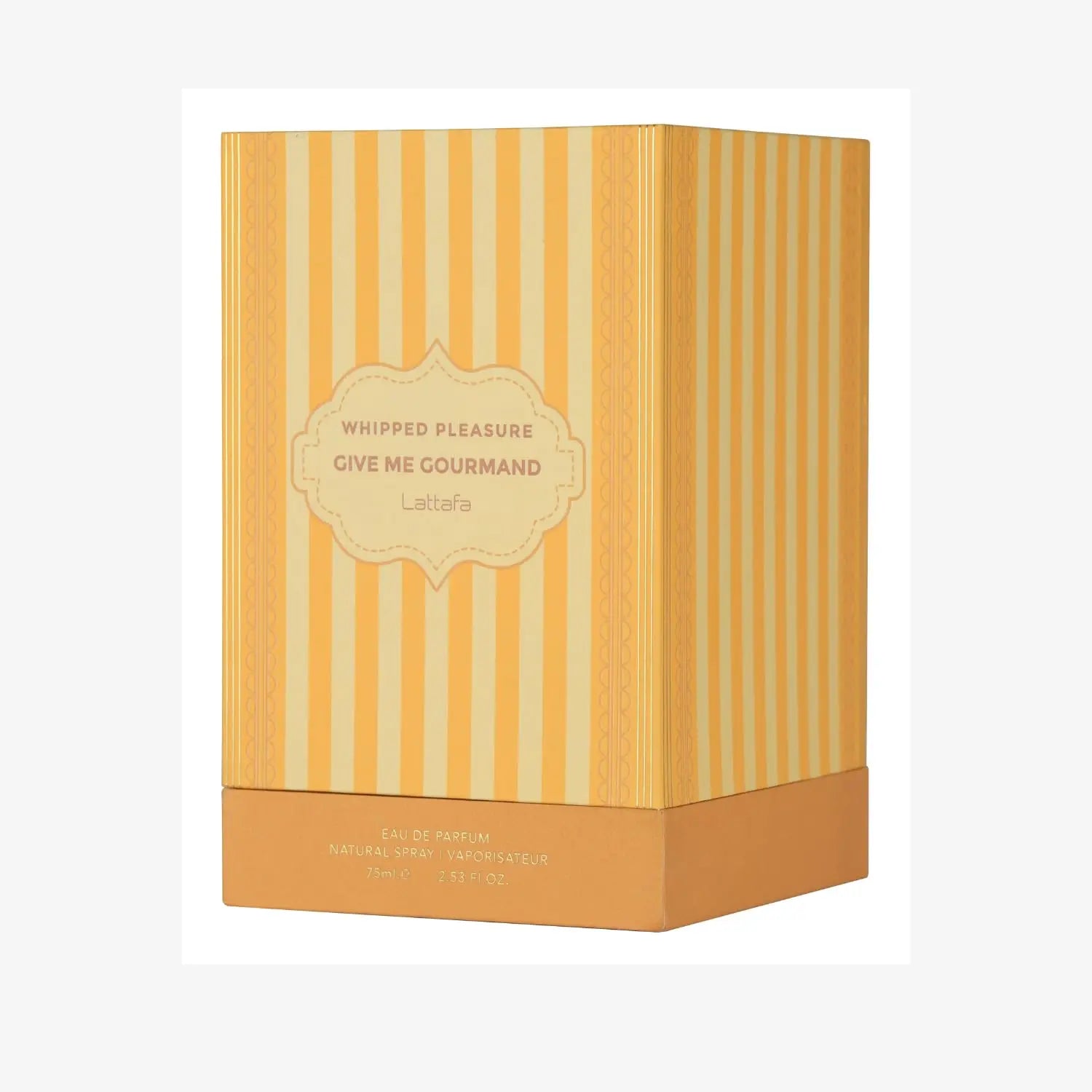 Lattafa Whipped Pleasure Eau de Parfum, Give Me Gourmand Collection, Spray Form, 75ml, Whipped Cream, Caramel & Vanilla Scent, L