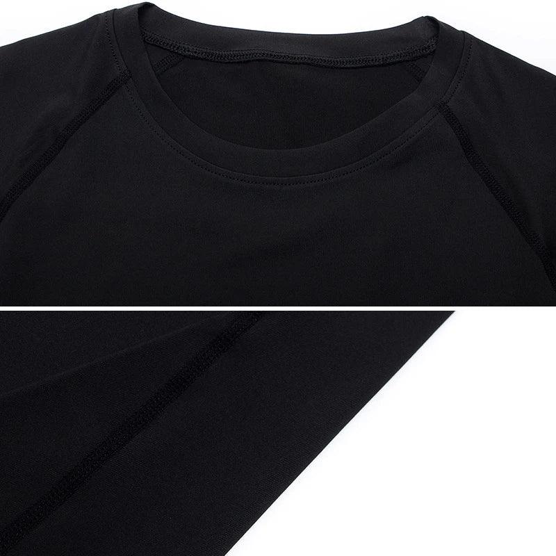 Men's Compression Top, Active Mid Stretch Breathable Moisture Wicking Workout T-shirt For Outdoor Sports - Luvia