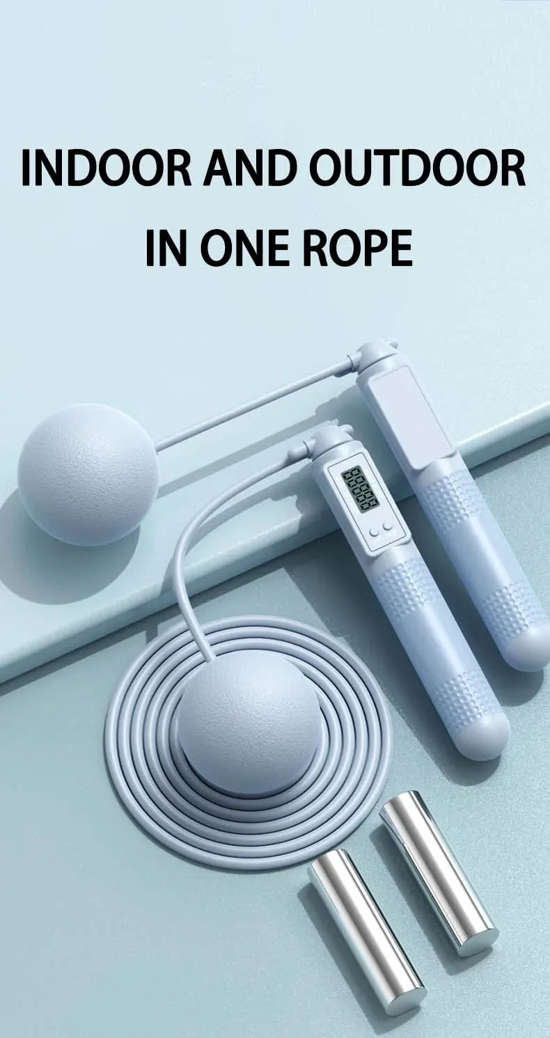 Jump Rope with Counter, Adjustable Skipping Rope with Calorie Counter, Smart Skipping Rope for Fitness Exercise and Weight Lose - Luvia