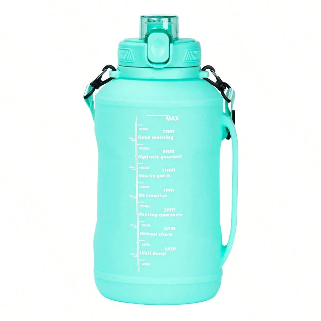 2L/64oz Silicone Water Bottles Collapsible Travel Water Bottle Roll Up Foldable Water Bottles With Straws Travel Camping Hiking - Luvia
