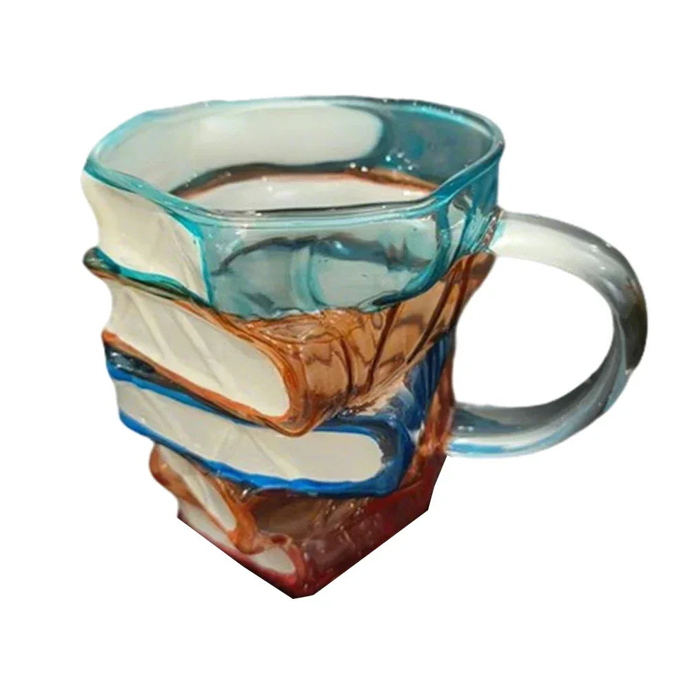 Novelty 3D Painted Books Coffee Mug Creative Drinking Cup Tea Cup Collection Gifts for Literature Lovers - Luvia