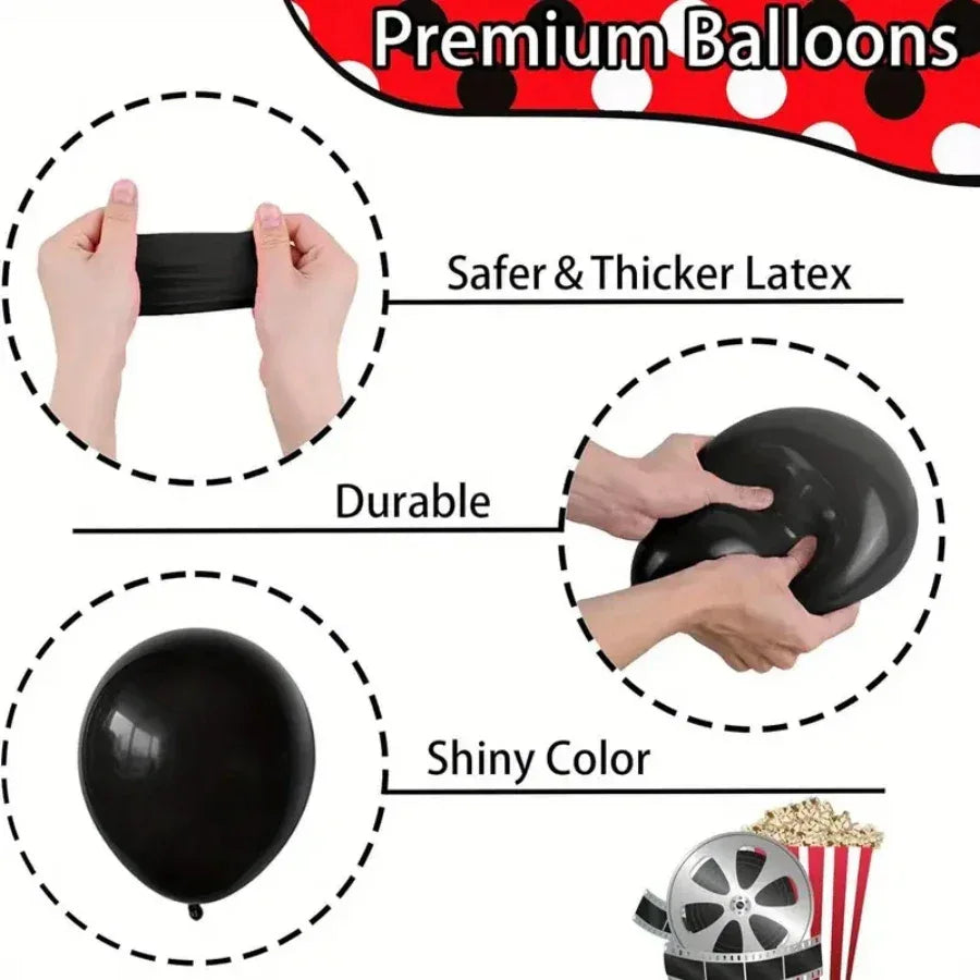 137-Piece Bat-Themed Party Balloon Arch Kit Balloon Set Birthday Party Decoration - Luvia