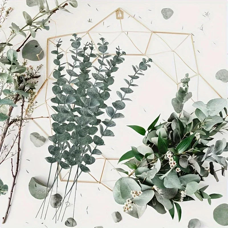 70 Realistic Artificial Eucalyptus Stems Suitable For Wedding Decoration Office Decoration, Party And Festival Celebration - Luvia