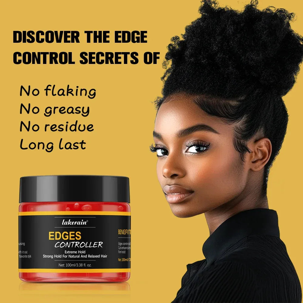 Edge Control Strong Hold Hair Gel Thick Edges Styling Gel Non-Greasy Non-Flaking No White Cast Long Lasting Supports All Hair Ty - Luvia