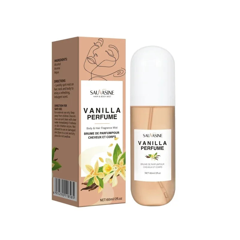 2.03Fl Oz Vanilla Skin Body Mist Vanilla Hair and Body Perfume Mist for Women & Men Long-Lasting Fragrance Body Spray for Gifts - Luvia