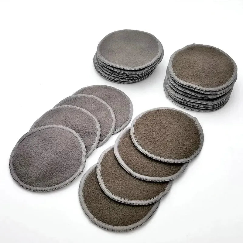 12PC Reusable Cotton Pads Makeup Remover Pads Washable Round Bamboo Make Up Pads Cloth Nursing Pads Skin Care Tool Skin Cleaning - Luvia
