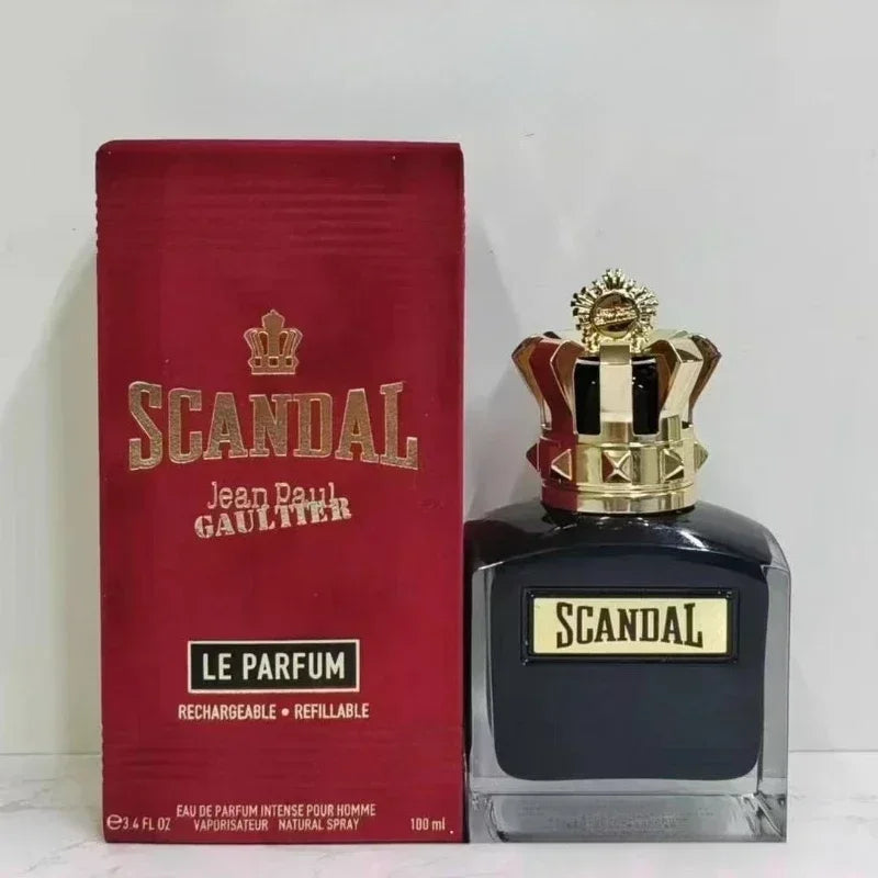 Scandal for Men Eau De Parfum Long Lasting Woody Fragrance Vetiver Leather & Sandalwood Cologne Premium Perfume Gift Set for Him