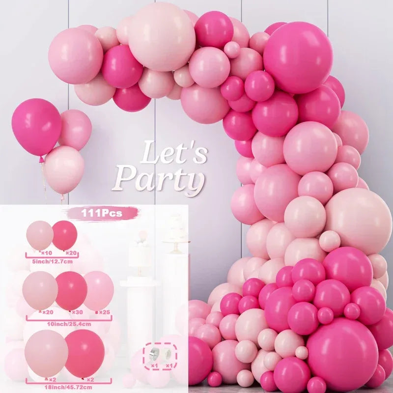 Balloon Garland Arch Kit Birthday Party Decoration Girl Birthday Foil Balloon Baby Shower Decor Globos Wedding Party Supplies - Luvia