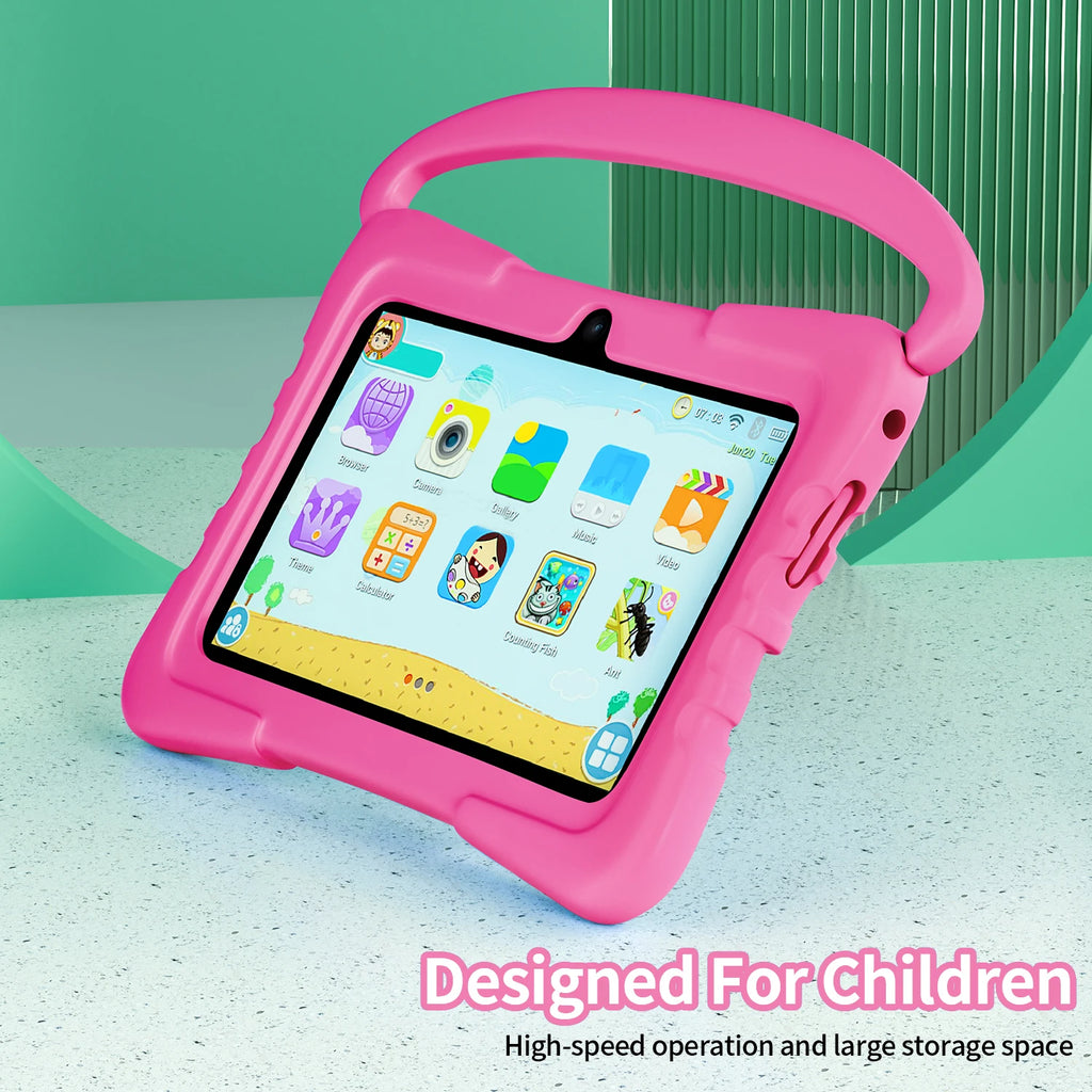 New 5G WiFi 7 Inch Kids Tablets Android 13 Quad Core 4GB RAM 64GB ROM 4000mAh Bluetooth Children's Gift Kids Software Tablet Pc