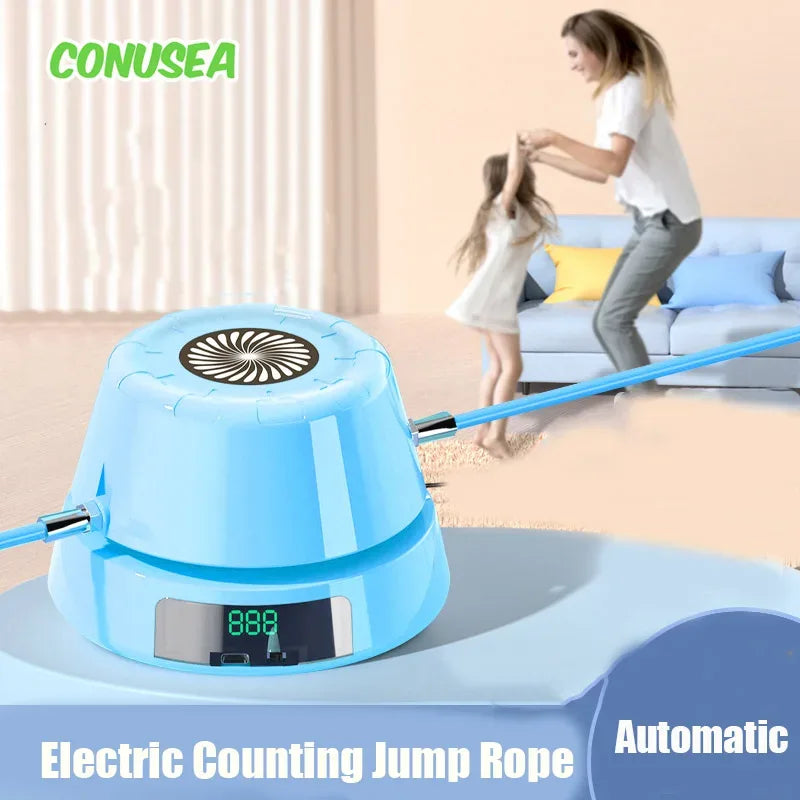 Electric Counting Rope Skipping Machine Automatic Remote Control Jump Rope Digital Counter Indoor Outdoor exercise Toys Games - Luvia