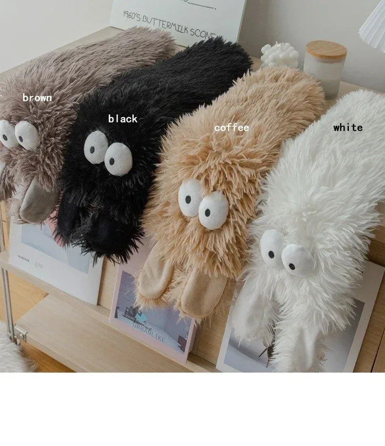 Fuzzy Socks for Women Slipper Socks Cute Animal Indoor Non-slip Floor Socks Trendy NEW Winter Warm Thickened Stockings - Luvia