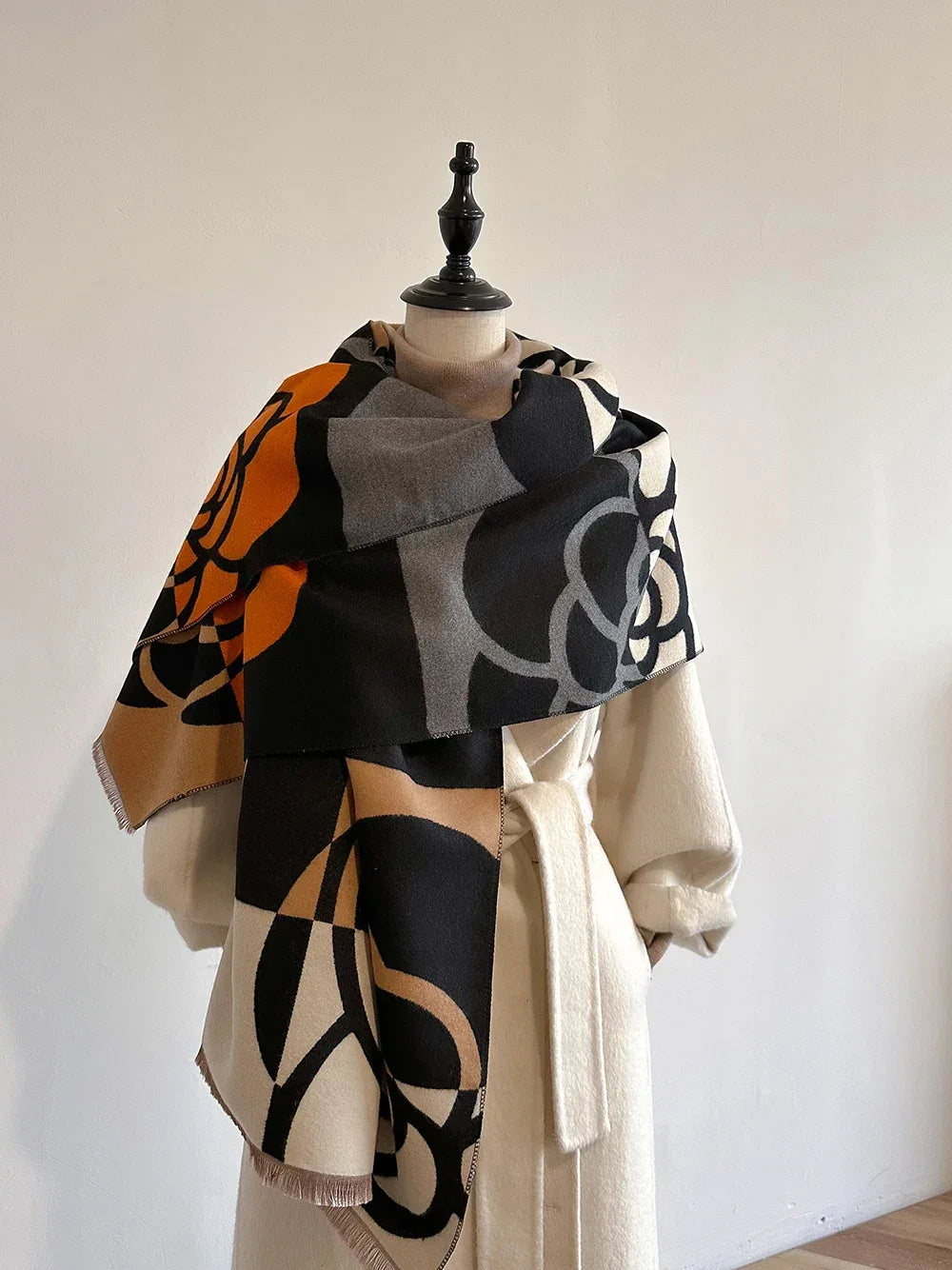 Cashmere Scarf for Women Thick Warm Winter Blanket Brand Female Luxury Quality Shawl Wrap Bufanda 2024 Poncho Echarpe Pashmina - Luvia