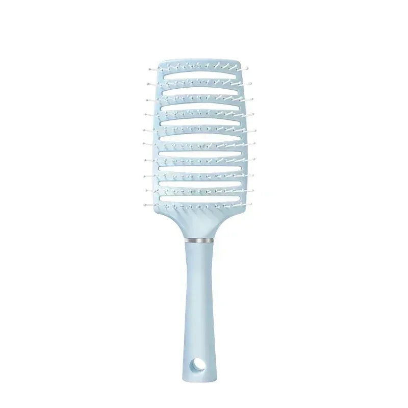 Detangling Hair Brush Hollow Scalp Massage Comb Hairdressing Wide Tooth Hair Comb Wet Curly Massage Brush Barber Styling Tools - Luvia