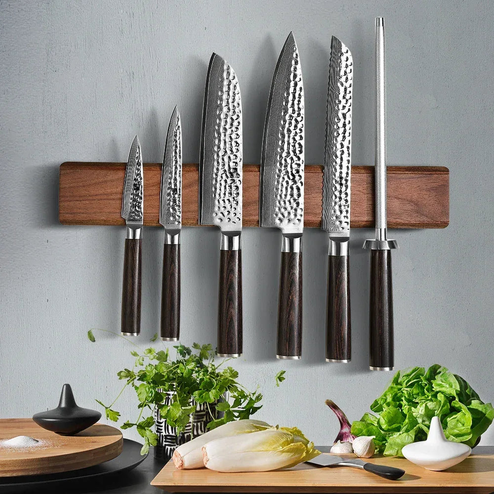 XINZUO Magnetic Knife Strip Holder for Kitchen Knife Stand Bar Strip Wall Mount Magnetic Knives Storage Rack Cooking Accessories - Luvia